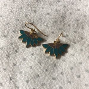 Vintage Laurel Burch Lotus earrings